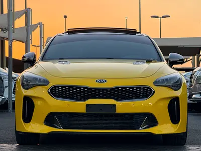 كيا إستينجر GT LINE V6 موديل 2018 خليجى بانوراما فل اوبشن بحاله الوكاله مفتاحين الوكاله