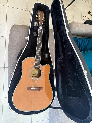 Vintage Acoustic guitar, Zager, inc. Fishman ClearWave Pickup. JLT