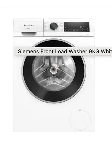 Siemens 9kg Front Load Washing Machine - White