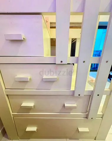 Bunk bed while color wooden super deal
