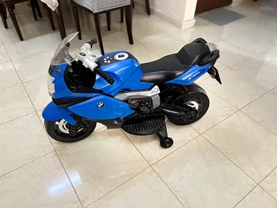 Kids Electric Ride-On BMW Motorcycle with Training Wheels