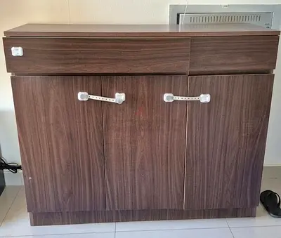 Wooden Shoe Rack with Drawer