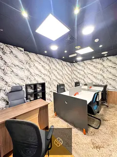 FULLY FURNISHED OFFICE FOR 5–6 STAFF | 1 MINUTE FROM AL QIYADAH METRO
