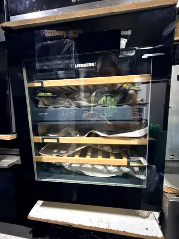 Liebherr built-in dual zone temperature push to open wine fridge