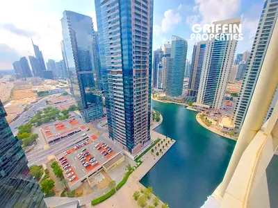 شقة بغرفة نوم واحدة | إطلالة على البحيرة والمارينا | شرفة | برج ليك شور JLT