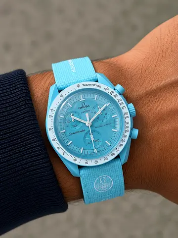 Omega Speedmaster MoonSwatch Mission to Uranus - Blue Quartz Watch master
