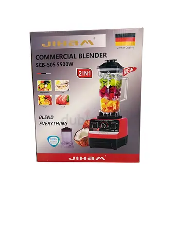 Jihan Commercial Blender SCB-505 5500W - High Power 2-in-1 Blender