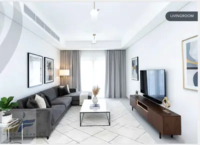 Own a 2BHK apartment with a living room for sale with a low down payment, overlooking the Azha Tower | Al Amrah | Ajman