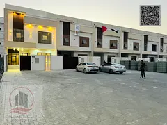 Villa for sale in Ajman, Al Helio area. 5 master bedrooms, majlis, living room, and maid's room. Fre