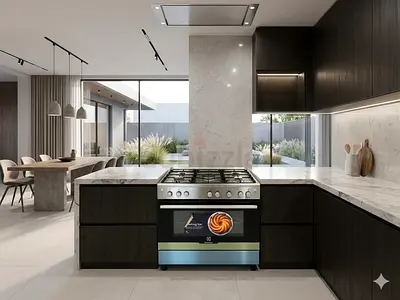 Electrolux 90X60 Cm 5 Burners Gas Cooker Stainless Steel Model  EKG-913 A20X