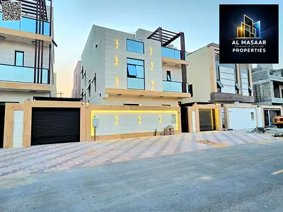 فيلا فاخرة جدا مع مسبح و رووف و كهرباء و ماء و مكيفات مع مظلة سيارات تملك حر و تورث للابناء
