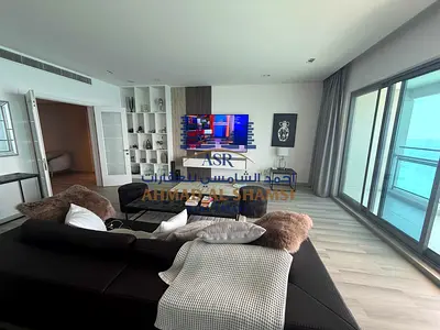 Fully furnished Fully Renovated 3BR + Maids Room || Direct Beach View || Chiller Free || Private Beach Access || All Amenities Free