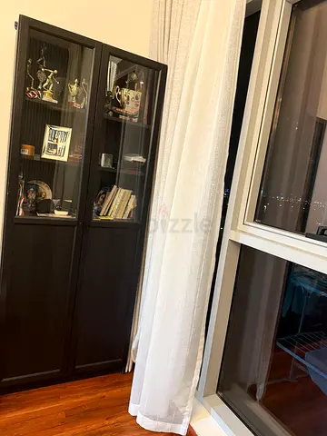 IKEA BILLY / OXBERG Bookcase with glass doors