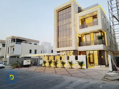 فيلا فاخرة 4  طوابق، 6 غرف مع مصعد شامل رسوم التسجيل والماء والكهرباء والمكيفات تشطيبات فاخرة في الياسمين مقابل الحديقة