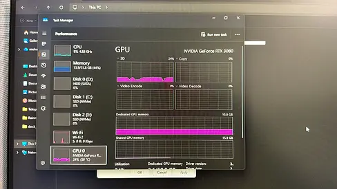 Desktop PC with NVIDIA GeForce RTX 3080 - Ready to Use