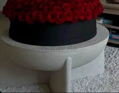 Minimalist Concrete Coffee Table / Low Center Table
