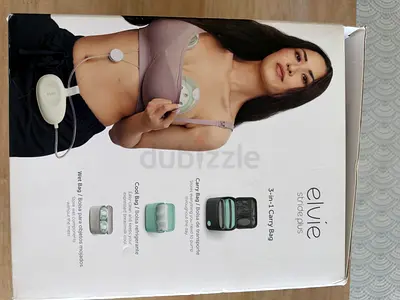 Elvie Stride Plus Hands-Free Breast Pump with 3-in-1 Carry Bag and extra sets