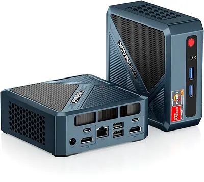 Compact Mini PC - RK3588S Quad-Core, Multiple USB  HDMI Ports