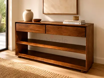 West Elm Anton Solid Wood Console