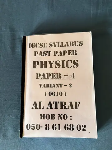 IGCSE physics past paper book P4 ONLY