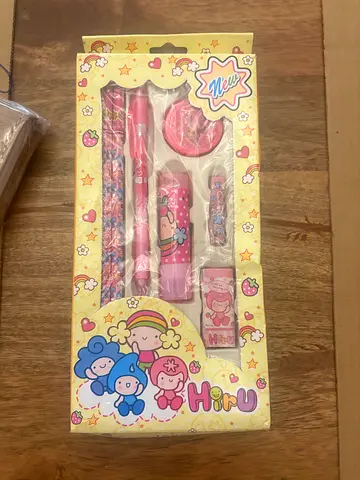 Cute Pink Children’s Stationery Set — New, Unused