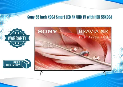 Sony 55 Inch X90J Smart LED 4K UHD TV with HDR 55X90J