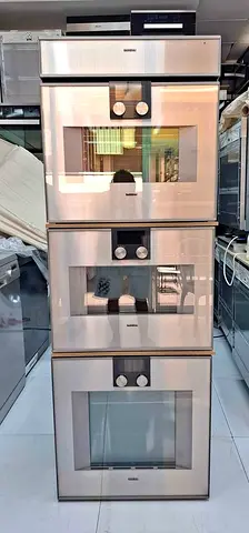 Gaggenau 400 series latest model built-in electric oven, steam oven, microwave, warming drawer set