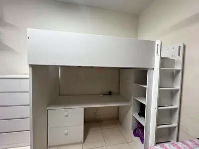 IKEA SMÅSTAD Loft Bed with Desk  Shelves – Perfect Condition!