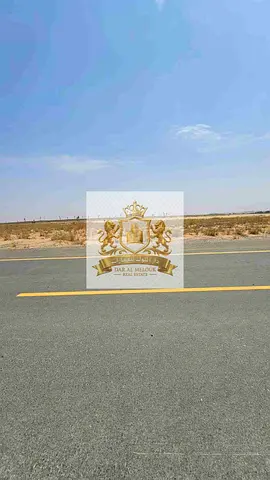 For sale in Sharjah, Muzra'a areaAl Rahmaniya suburb, residential landArea 3444 feet, corner onTwo streets, ground floor and two-storey permitFreehol