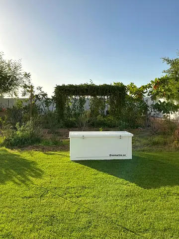 Outdoor Fiberglass Storage Box — Marine Grade, UV  Weather Resistant Small 100CM