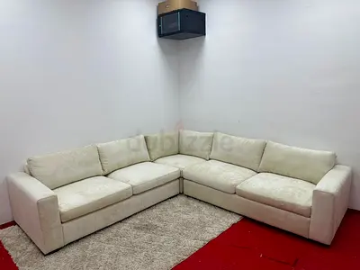 Amazing condition pottery barn beige color corner lshape sofa