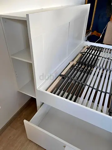 IKEA Brimness Queen size bed frame with mattress- prefect condition