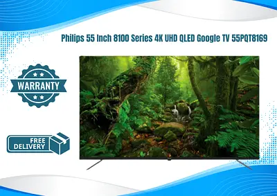 Philips 55 Inch 8100 Series 4K UHD QLED Google TV 55PQT8169