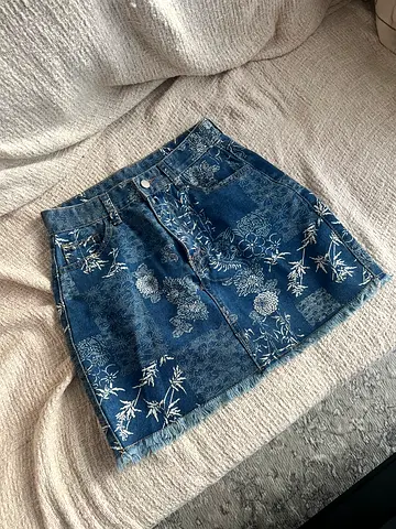Denim Mini Skirt
