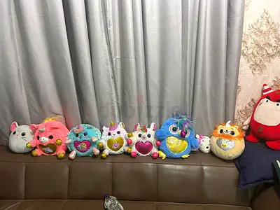 Lot of 8 Plush Interactive / Collectible Stuffed Toys