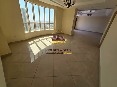 : Apartment for rent in Al Majaz 3, featuring 3 bedrooms, 2 living rooms with a balcony, open sea v
