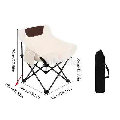 Portable Folding Camping Chair and Table with Carrying Bags