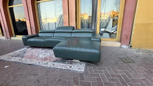 Premium Quality real leather electric recycliner lshape sofa comfortable From Koila living brand