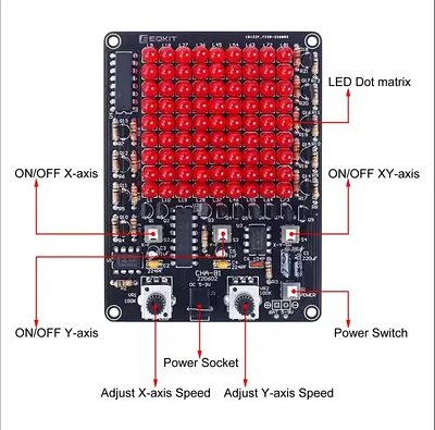 DIY LED Electronic Kit CHA-81 DC4.5-9V LED Tracking Light Game Soldering Project Practice Follow Spo