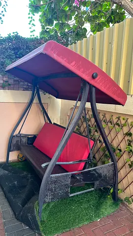 3-Seater Outdoor Garden Swing Chair with Canopy