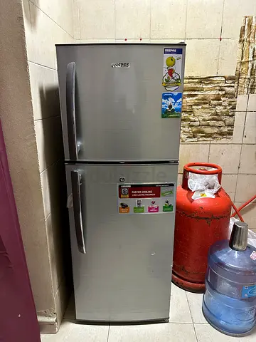 Geepas Freezer Refrigerator - Stainless Steel, Good Condition
