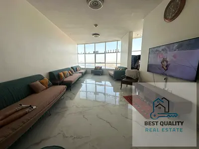 🏢 شقة غرفتين وصالة للبيع في برج أورينت – إطلالة مفتوحة على الخور 🏢