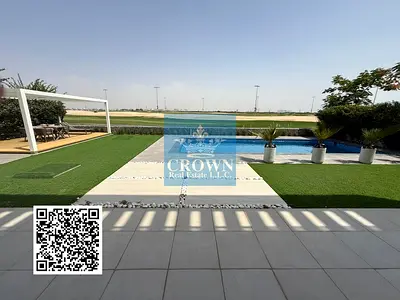 Beautiful 5 Bedroom Hall luxury villa with s. pool fronting the Golf Course w/ wide open view in al