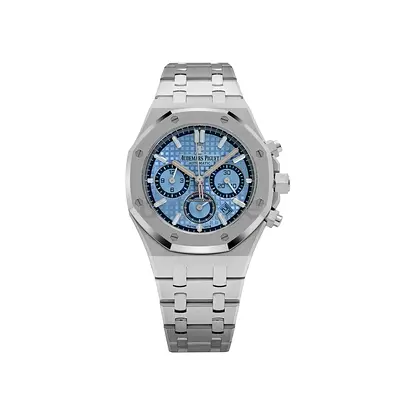 Audemars Piguet Royal Oak Chronograph Stainless Steel Watch - Blue Dial