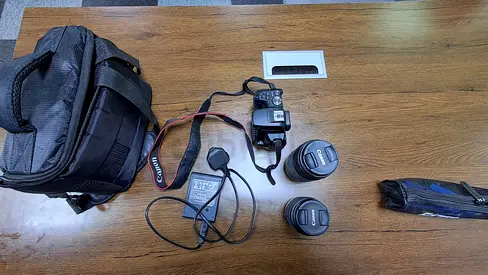 Canon DSLR Camera with Two Lenses, Charger, Cleaning Kit and Bag - Good Condition