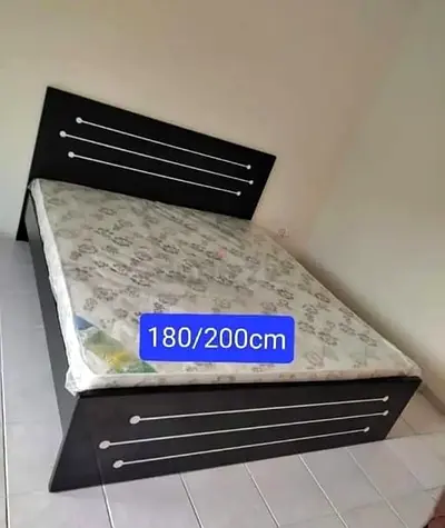 King size 180x200cm Bed with mattress.  Same day delivery available