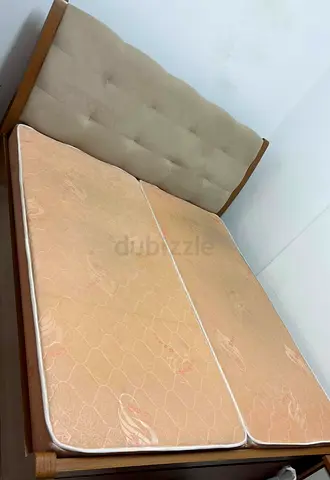 King size bed with frame and mattress