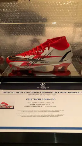 Signed Cristiano Ronaldo Nike Mercurial Football Boot (Framed Display)