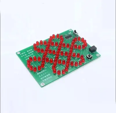 DIY Kit Red Chinese Knot Analog Electronic Circuit Suite Interesting DIY Electronic Production Pract