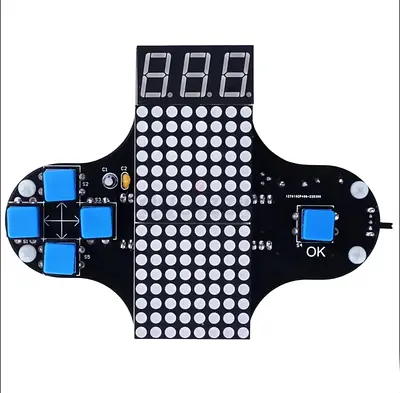 DIY Electronic Kit Snake Plane Racing Classic Funny Game Suite Soldering Project Practice Adjustable